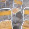 Sedie da pranzo blu polvere di Tolix, Francia, anni '50, set di 8, Immagine 6