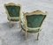 Louis XV White & Gold Lacquered Armchairs, Italy, 1950, Set of 2 5