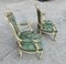 Louis XV White & Gold Lacquered Armchairs, Italy, 1950, Set of 2 3