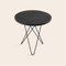 Tall Mini Black Slate and Black Steel O Side Table by Ox Denmarq 2