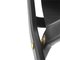 Schwarz gebeizter Eiche und schwarzer Leder Saxe Chair von by Lassen 7
