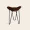 Mocca and Black Trifolium Stool by Ox Denmarq 2