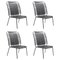 Black Cielo Lounge High Chair by Sebastian Herkner, Set of 4, Image 1