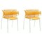 Honey Cielo Stacking Chair with Armrest by Sebastian Herkner, Set of 2, Image 1
