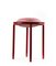 Red Cana Stool by Pauline Deltour, Set of 4, Image 7