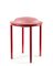Red Cana Stool by Pauline Deltour, Set of 4 5