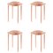 Red Cana Stool by Pauline Deltour, Set of 4 1