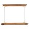 Sipo Maghoni Oak / Brass Ceiling Light by Mernoe 1