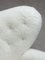 Poltrona The Tired Man in pelle di pecora bianca di Lassen, Immagine 8