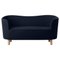 Blue and Natural Oak Raf Simons Vidar 3 Mingle Sofa from by Lassen, Image 1