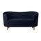 Blue and Natural Oak Raf Simons Vidar 3 Mingle Sofa from by Lassen 2