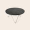 Black Slate and Steel O Coffee Table by Ox Denmarq 2