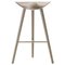 Oak and Brass Bar Stool from by Lassen, Image 1