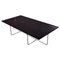 Large Black Marquina Marble and Steel Ninety Coffee Table by Ox Denmarq 1