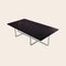 Grande Table Basse Ninety en Marbre Marquina Noir et Acier par Ox Denmarq 2