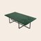 Large Green Indio Marble and Black Steel Ninety Coffee Table by Ox Denmarq 2