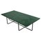 Large Green Indio Marble and Black Steel Ninety Coffee Table by Ox Denmarq 1