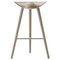 Oak and Stainless Steel Bar Stool from by Lassen 1