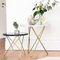 Mini Green Indio Marble and Black Steel O Side Table by Ox Denmarq 5