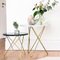 Mini Table d'Appoint O en Marbre Vert Indio et Acier Noir par Ox Denmarq 5