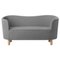 Grey and Natural Oak Raf Simons Vidar 3 Mingle Sofa from by Lassen, Image 1