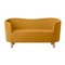 Orange and Natural Oak Raf Simons Vidar 3 Mingle Sofa from by Lassen 2