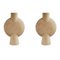 Sand Sphere Bubl Hexa Vases by 101 Copenhagen, Set of 2 2