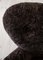 Poltrona The Tired Man in pelle di pecora color antracite di Lassen, set di 2, Immagine 7