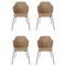 Brown Jupiter Chairs from by Lassen, Set of 4 1