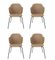 Brown Jupiter Chairs from by Lassen, Set of 4 2