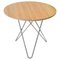 Oak Wood and Steel Dining O Table by Ox Denmarq 1