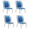 Blue Cielo Lounge High Chair by Sebastian Herkner, Set of 4, Image 1