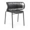 Black Cielo Stacking Chair with Armrest by Sebastian Herkner, Set of 2 2