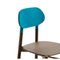 Chaise Bokken avec Structure en Hêtre Turquoise par Colé Italia, Set de 2 3