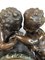 Marmor Kaminuhr mit Bronzefiguren 2