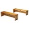 Mid-Century Modern Two-Person Bench by Charlotte Perriand for Les Arcs, 1960s 1