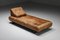 Sofá cama DS 80 de retales de cuero coñac de De Sede, Switzerland, años 60, Imagen 5