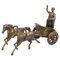 Vintage Brass Roman Chariot Figure, 1950s, Image 1