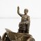 Vintage Roman Chariot Figur aus Messing, 1950er 11