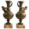 Ornamented Lamp Bases with Angels, Set of 2 1