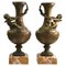 Ornamented Lamp Bases with Angels, Set of 2, Image 1