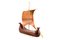Werkstatte Hagenauer, Viking Sailing Boat, 1950s, Wood & Copper, Image 2