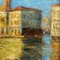 Otto E. Pippel, Canal Grande con San Geremia, Olio su tela, Immagine 5