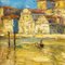 Otto E. Pippel, Canal Grande con San Geremia, Olio su tela, Immagine 4