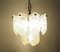 Lámpara colgante en forma de hoja de cristal de Murano, años 70, Imagen 5