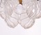 Lámpara colgante en forma de hoja de cristal de Murano, años 70, Imagen 10