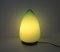Lámpara de mesa en forma de huevo de cristal de Murano verde, Imagen 2