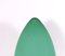 Eiförmige Tischlampe aus grünem Murano Glas 4