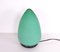 Egg-Shaped Table Lamp in Green Murano Glass 3