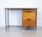 Industrieller Mid-Century Schreibtisch aus Teak 1